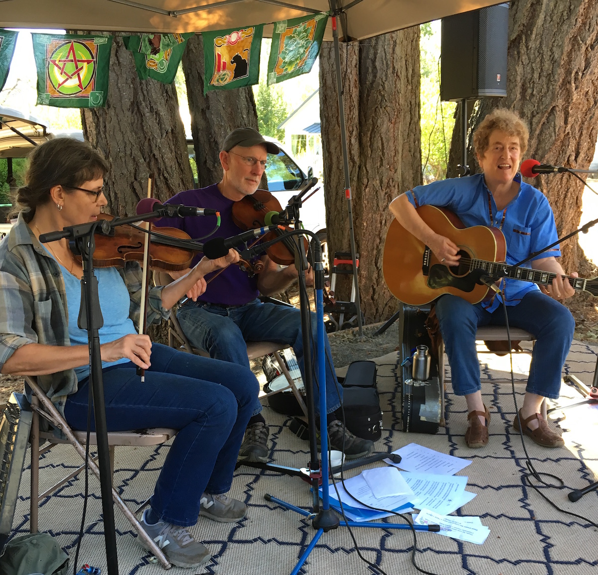 June Apple performs at the Spencer Creek Market