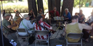 Spencer Creek Market Acoustic Jam Circle on July 30th 2016